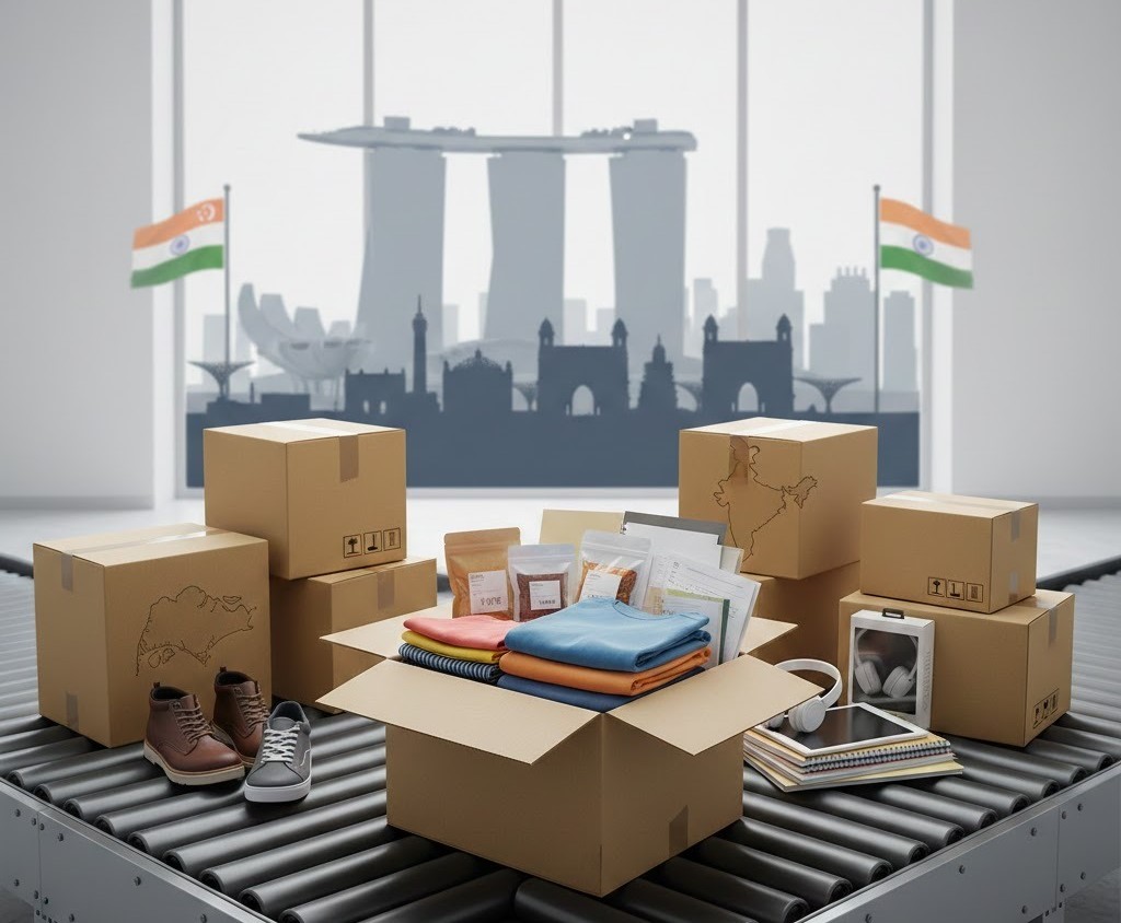 Singapore to India courier